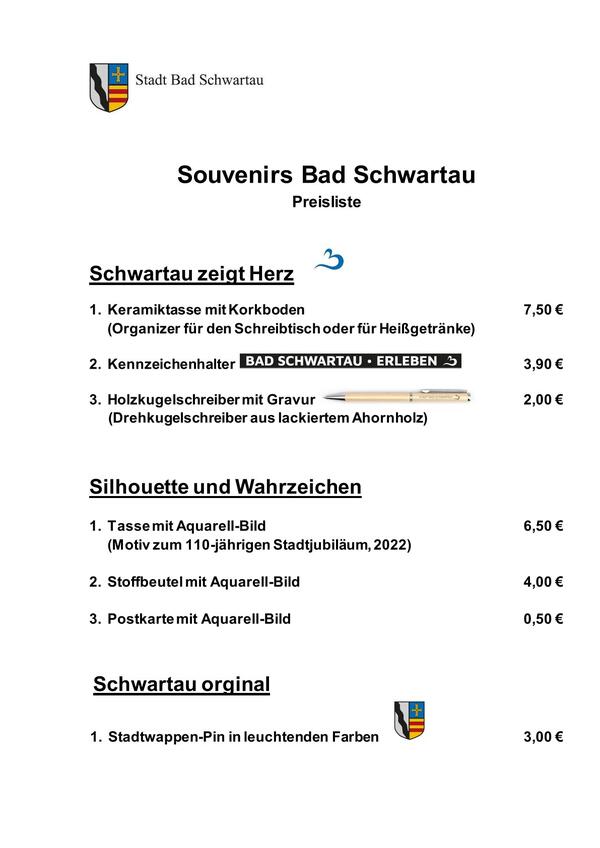 Bild vergr&ouml;&szlig;ern: Preisliste Werbegeschenke