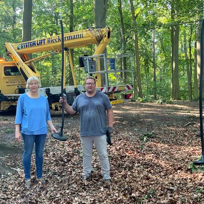 Bild vergr&ouml;&szlig;ern: hängende Waldschaukeln