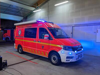 Neuer Einsatzleitwagen Seitenansicht