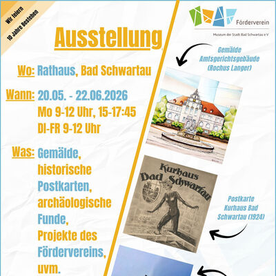 Plakat Ausstellung - 10 Jahre Förderverein Museum Bad Schwartau