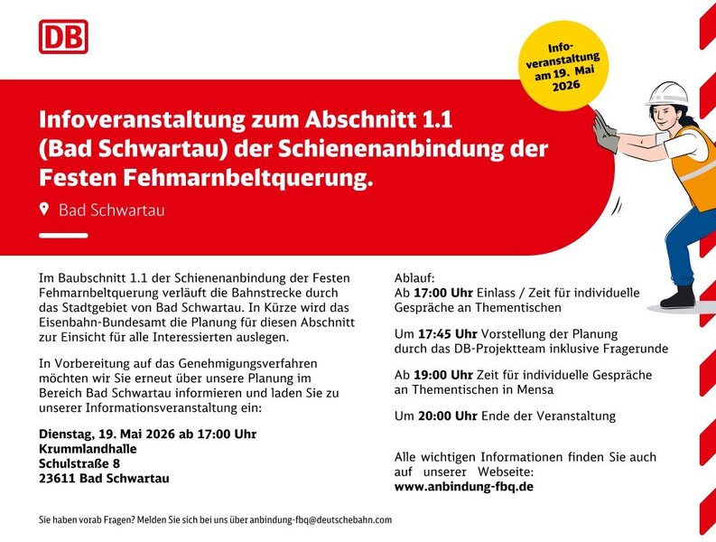 Bild vergr&ouml;&szlig;ern: Infoveranstaltung der Deutschen Bahn am 19.05.2026