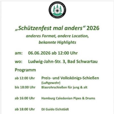 Schützenfest mal anders 2026