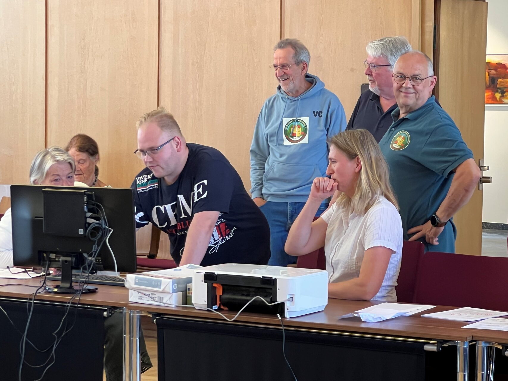 Hilfestellung am Computer