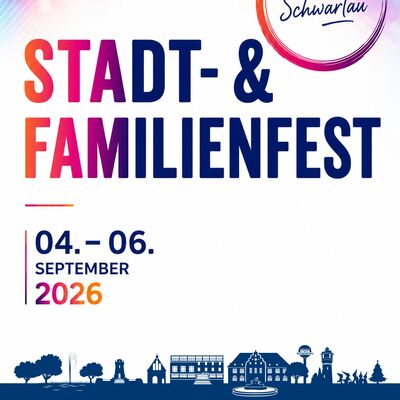 Bild vergr&ouml;&szlig;ern: Plakat Stadt- und Familienfest 2026