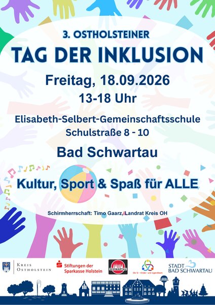 Bild vergr&ouml;&szlig;ern: Plakat 1 3. Ostholsteiner Tag der Inklusion